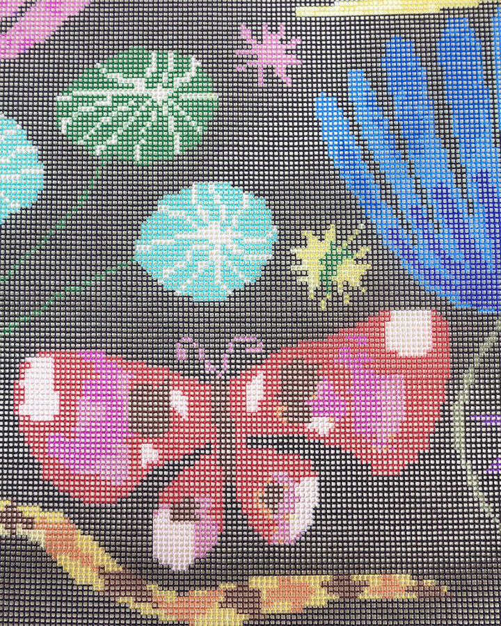 Sleep in Heavenly Peace Needlepoint Tapestry Cushion Kit by Olivia McEwan-Hill