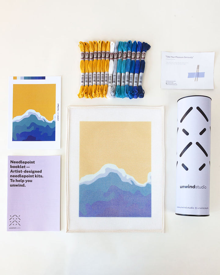 Souvenir d'une Plage Needlepoint Kit by Unwind Studio