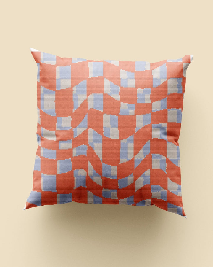 Summer Checker Needlepoint Cushion Kit by Unwind Studio