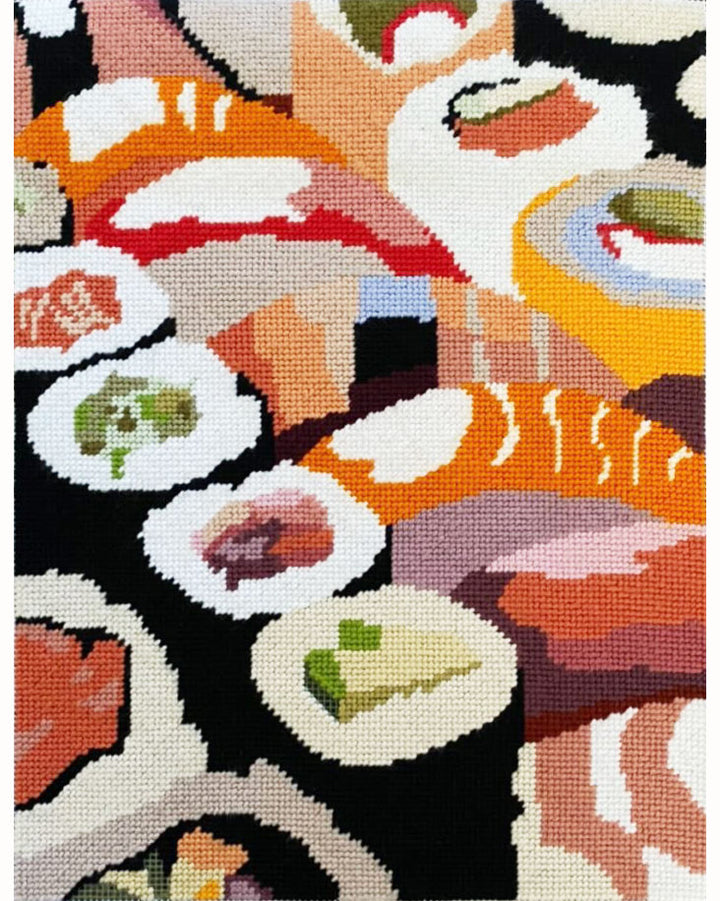 Sushi Boat Needlepoint Kit by Unwind Studio