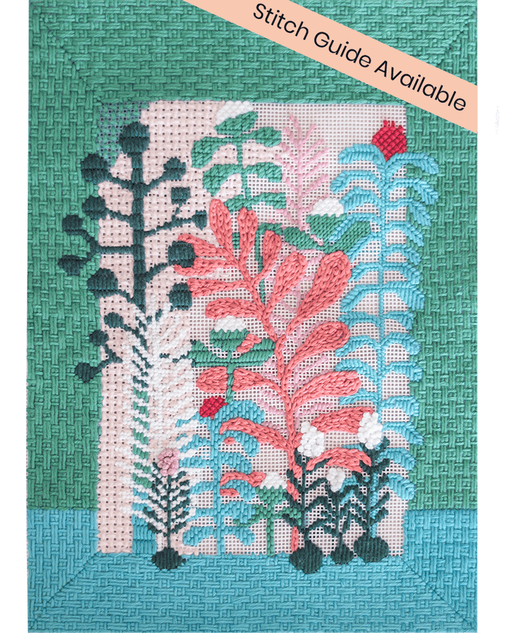 The Building of a Thousand Flowers Needlepoint Kit by Unwind Studio