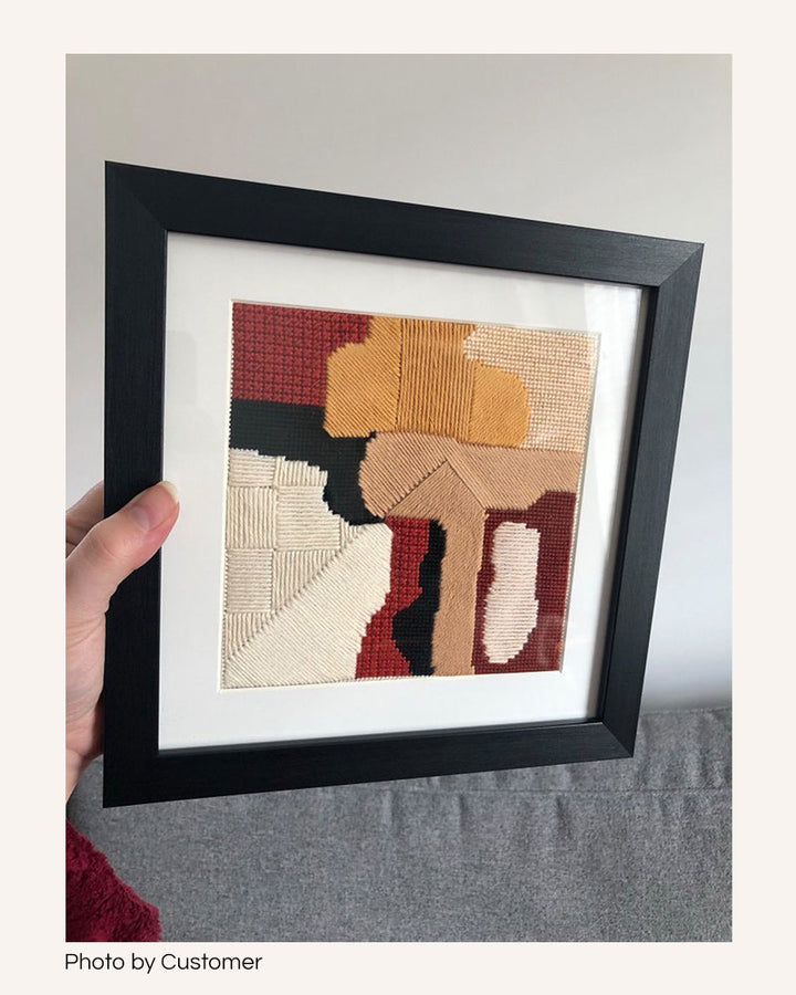 Untitled, Abstract Landscape Beginner Needlepoint Kit by Unwind Studio