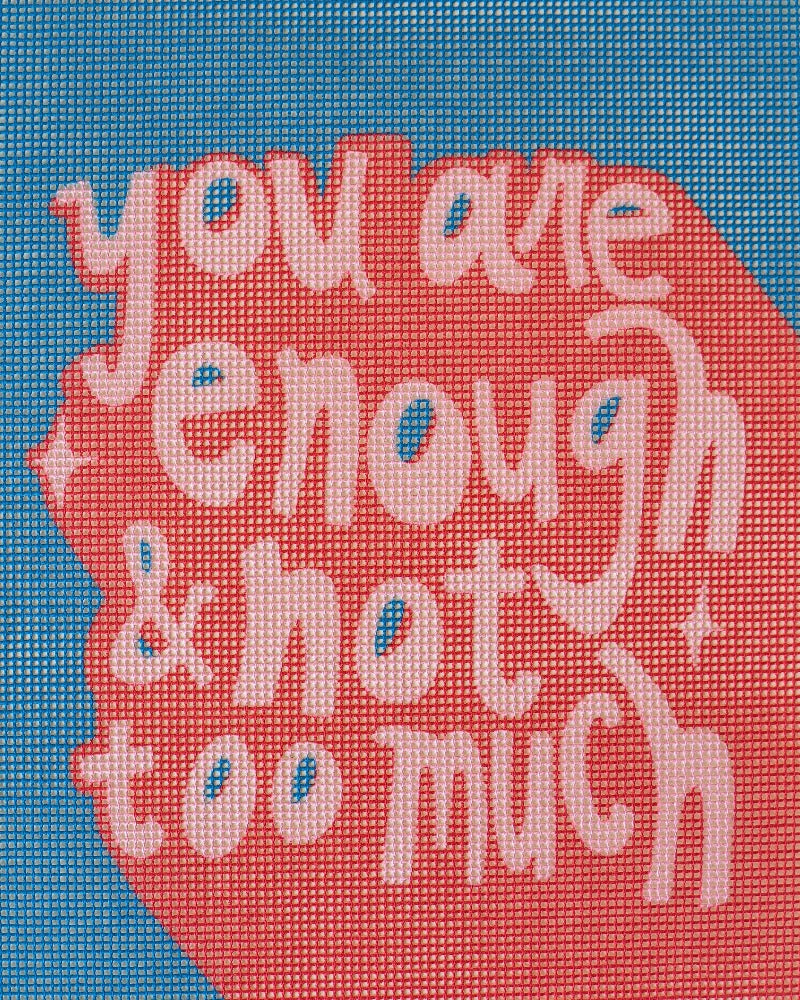 "You Are Enough & Not Too Much": Mental Health Awareness Craft by Unwind Studio