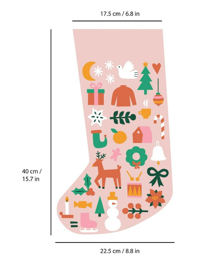 Folk Christmas Stocking Needlepoint Kit by Unwind Studio