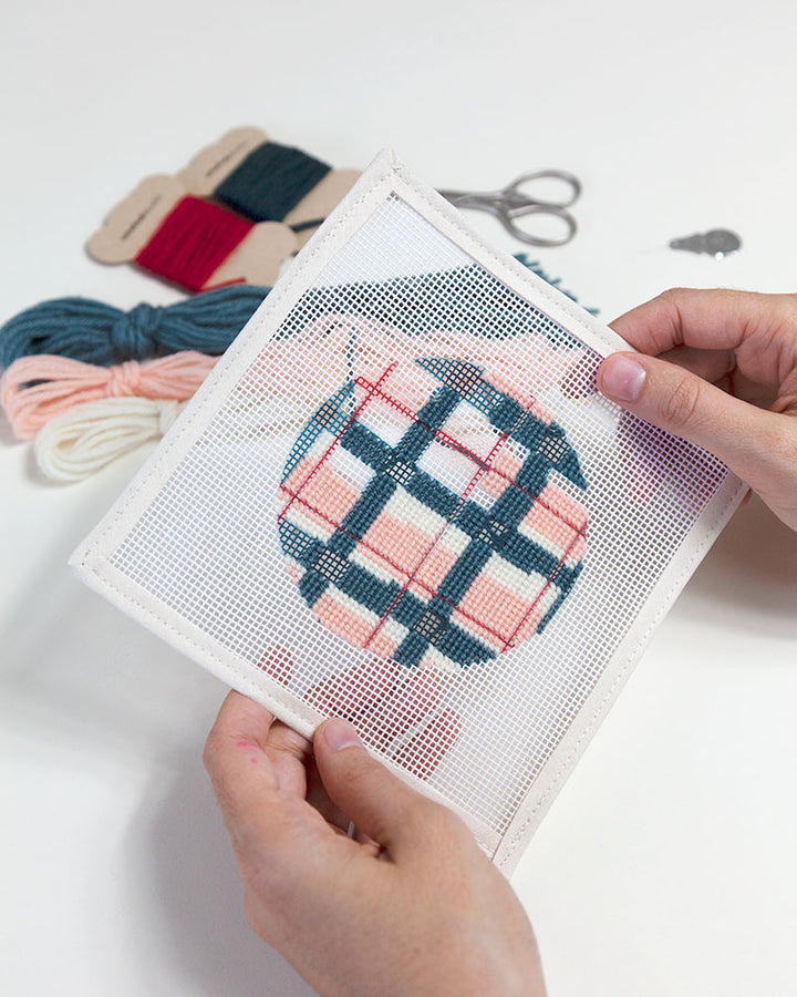 Winter Lodge Needlepoint Ornament Kit by Unwind Studio