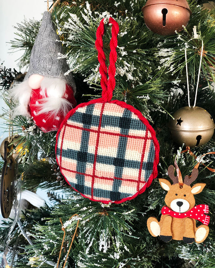 Winter Lodge Needlepoint Ornament Kit by Unwind Studio