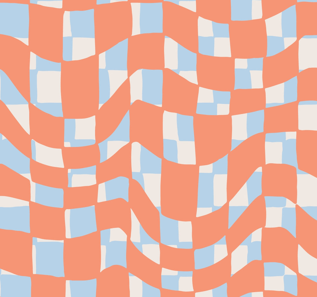 Summer Checker Needlepoint Cushion Kit by Unwind Studio