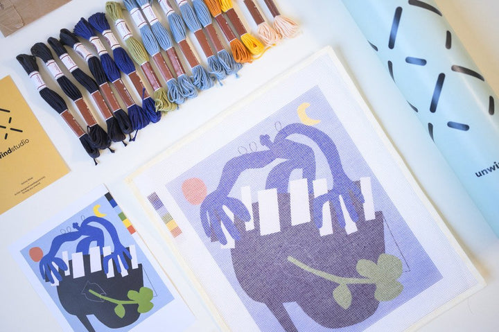 Blues Needlepoint Kit by Unwind Studio
