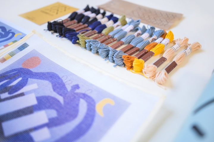 Blues Needlepoint Kit by Unwind Studio