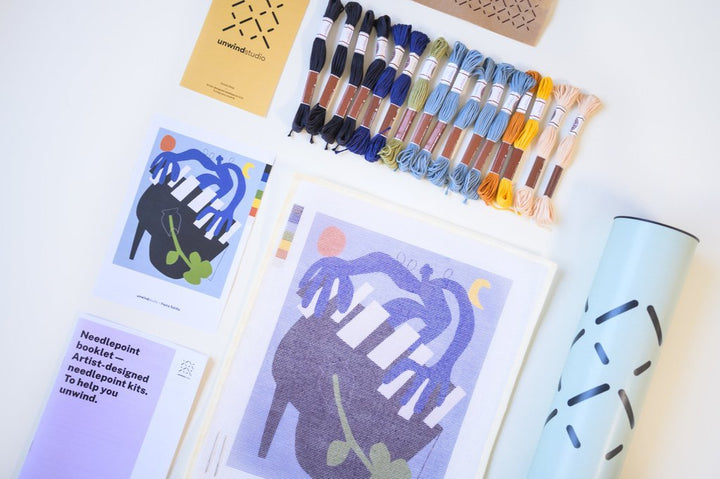 Blues Needlepoint Kit by Unwind Studio