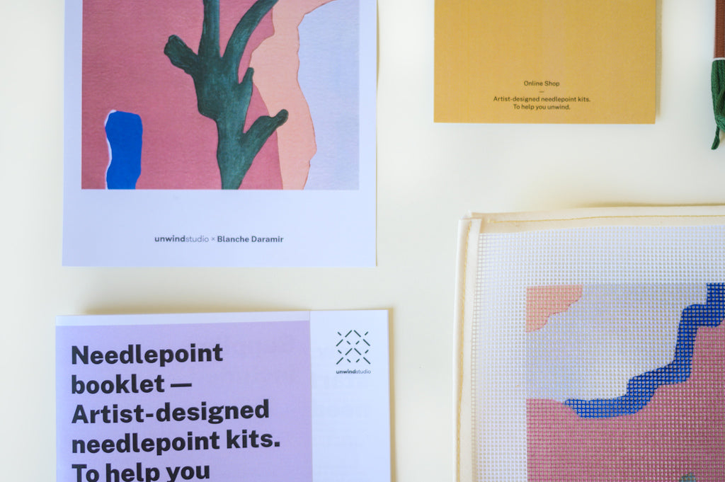 The Cactus Beginner Needlepoint Kit by Unwind Studio