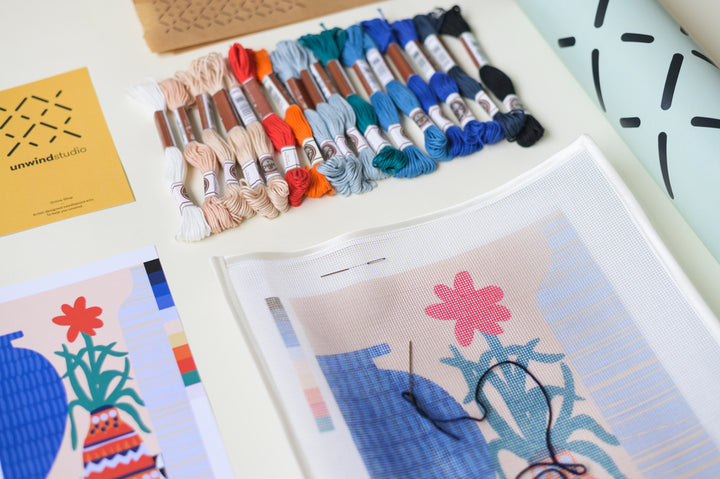 Winter Garden Needlepoint Kit by Unwind Studio