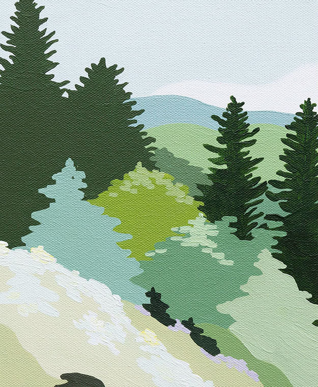 Mountain Spring Needlepoint Kit by Unwind Studio