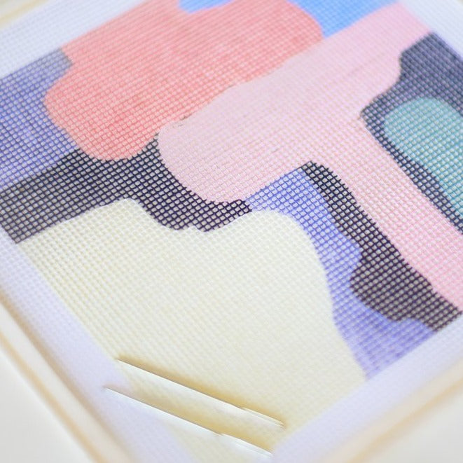 Untitled, Abstract Landscape Beginner Needlepoint Kit by Unwind Studio